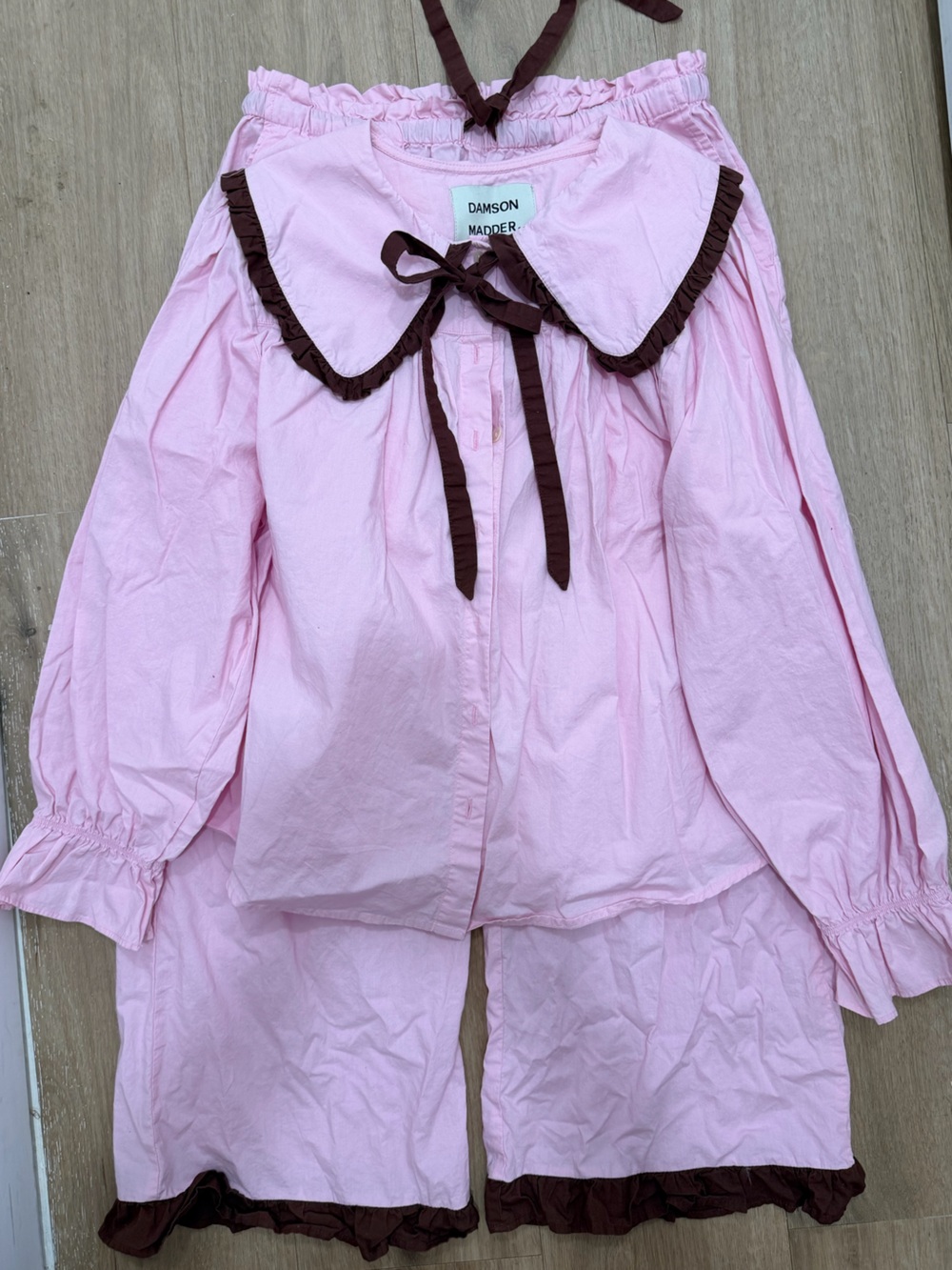 Damson Madder Pink Ruffle Set - Picture 2 of 4